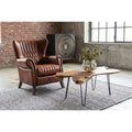 KARE Design Armchair Country Side Leather Brown