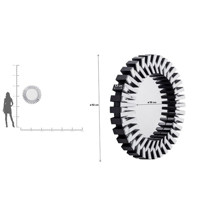 KARE Design Mirror Sprocket Ø92cm