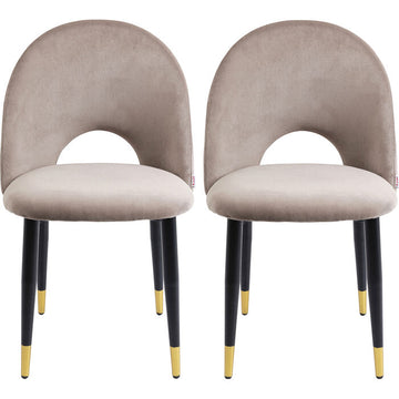 Chair Iris Velvet Taupe (2/Set)