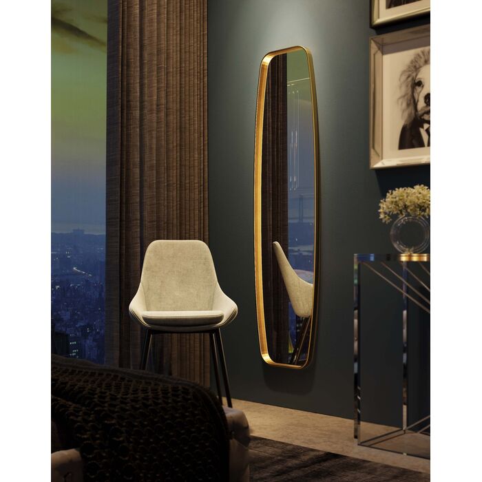 KARE Design Opera Wall Mirror Brass 160x40cm