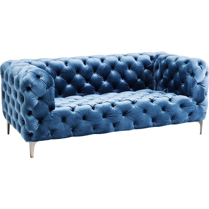Sofa Look 2-Seater Velvet Blue