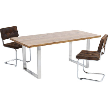 Table Jackie Oak Chrome 200x100