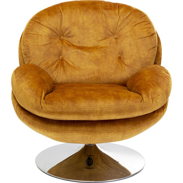 KARE Design Cosy Swivel Armchair Amber 85528 86x84x89 cm