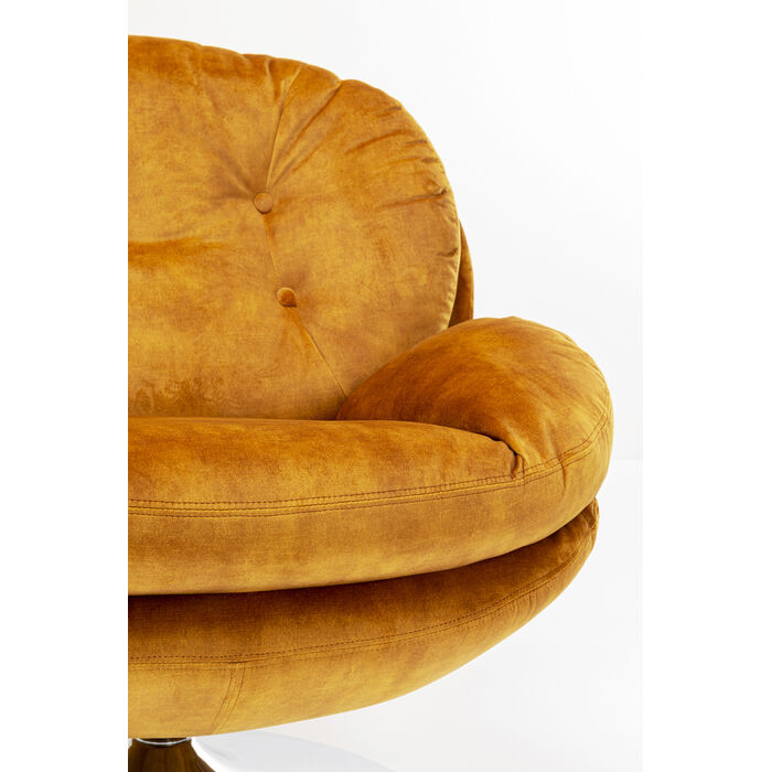 KARE Design Cosy Swivel Armchair Amber 85528 86x84x89 cm