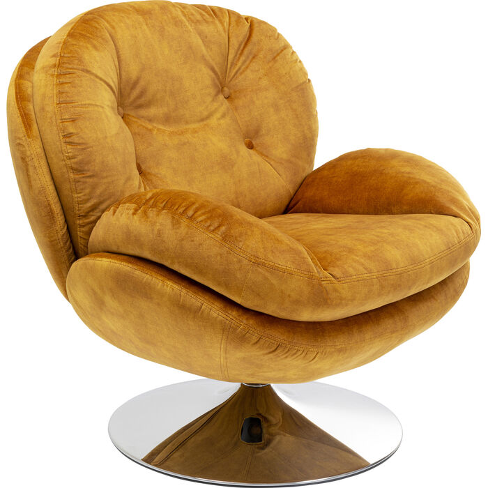 KARE Design Cosy Swivel Armchair Amber 85528 86x84x89 cm