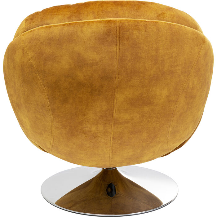 KARE Design Cosy Swivel Armchair Amber 85528 86x84x89 cm