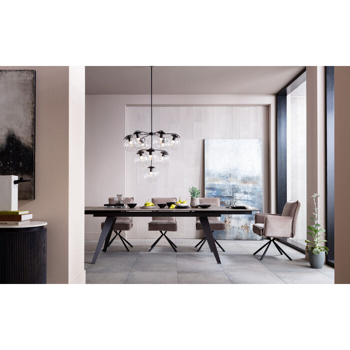 Swivel Chair with Armrest Chelsea Grey