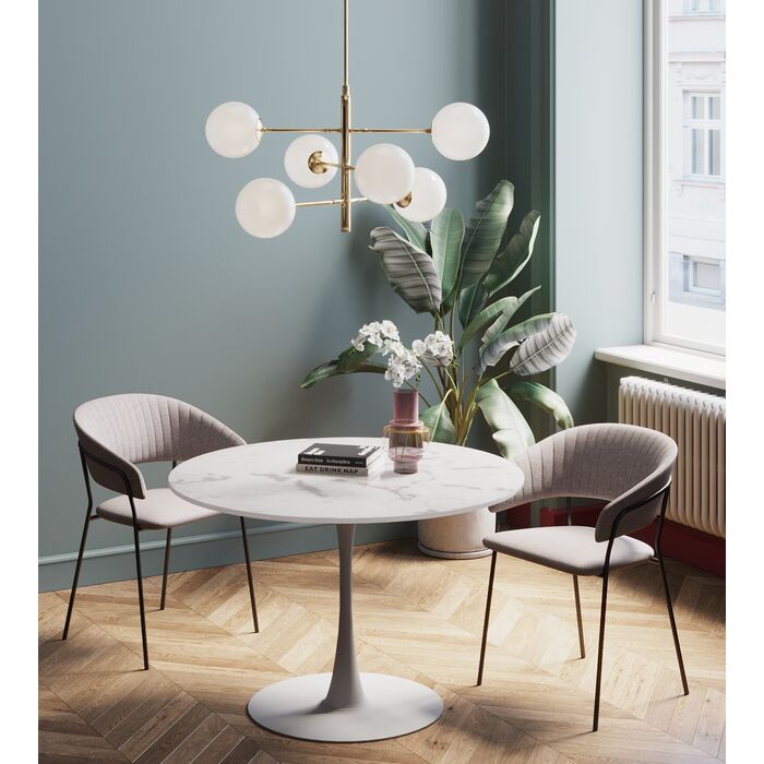 Table Veneto Marble White Ø110cm