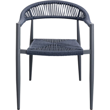 Chair with Armrest Palma Dark Blue