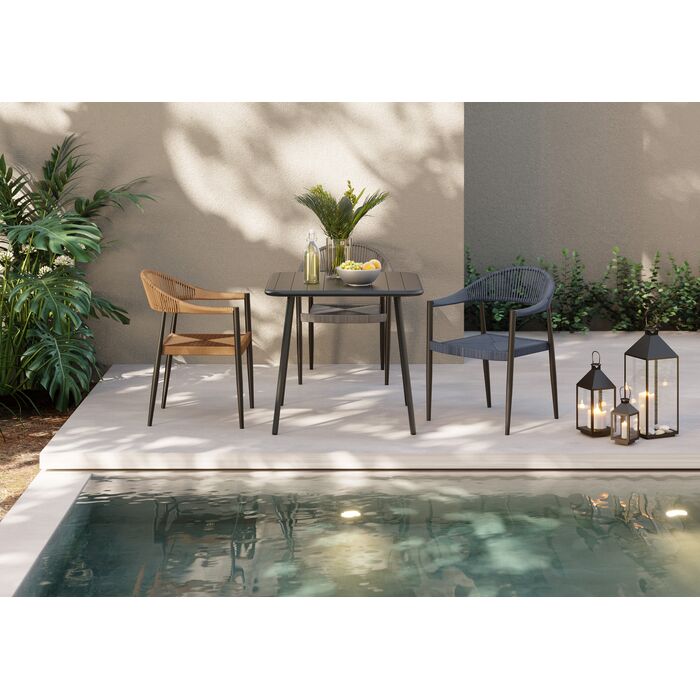 Chair with Armrest Palma Dark Blue