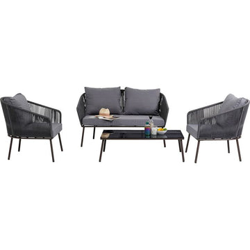 Sofa Set Elba Grey Quattro (4/part)