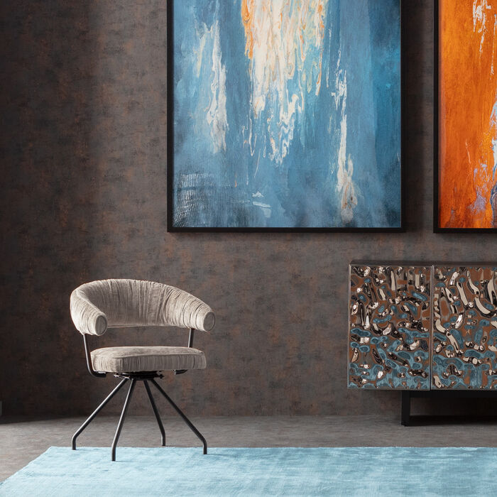 Swivel Chair Arabella Silver