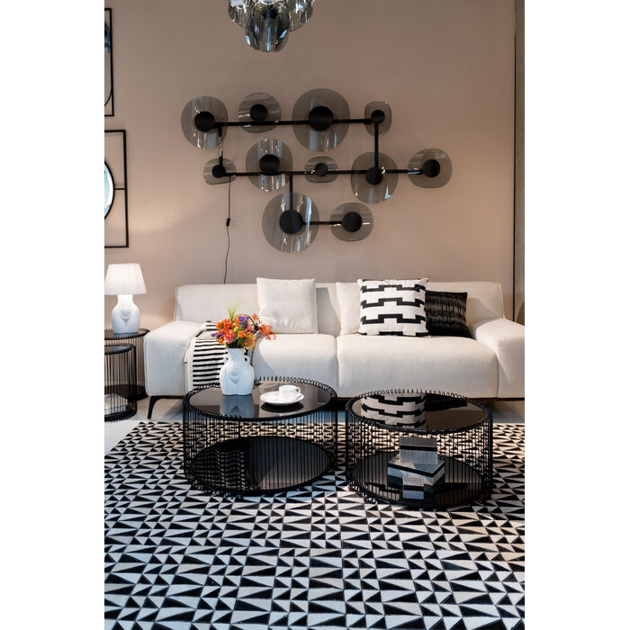 Coffee Table Wire Double Black (2/Set)