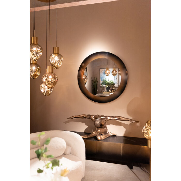 KARE Design Wall Mirror Prezioso Gold 100x100cm