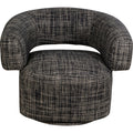 KARE Design Maye Bow Swivel Armchair Grey 70x86x76 cm