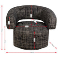 KARE Design Maye Bow Swivel Armchair Grey 70x86x76 cm
