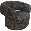KARE Design Maye Bow Swivel Armchair Grey 70x86x76 cm