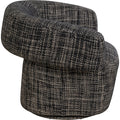 KARE Design Maye Bow Swivel Armchair Grey 70x86x76 cm