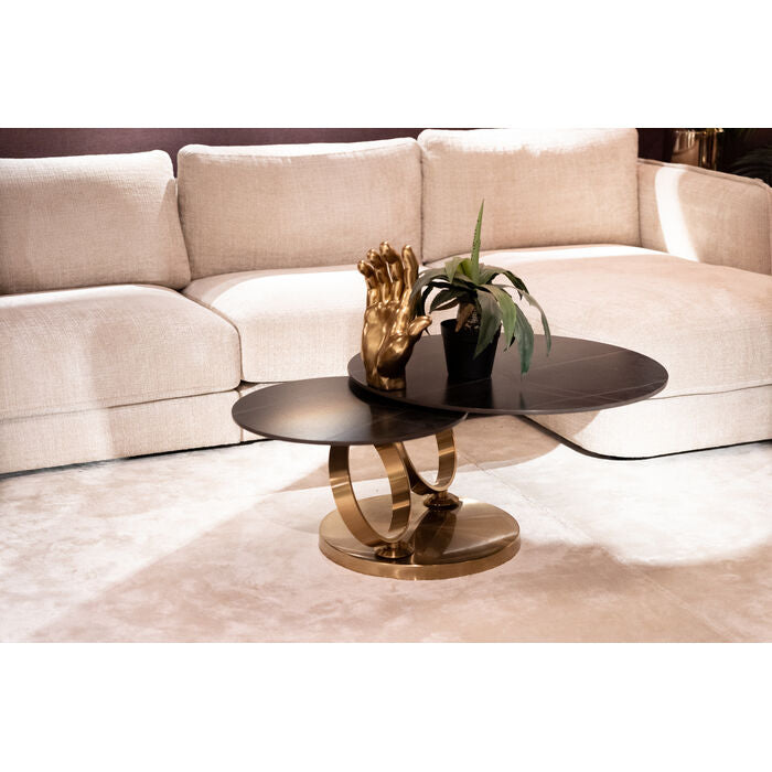Coffee Table Beverly Gold 133x80cm