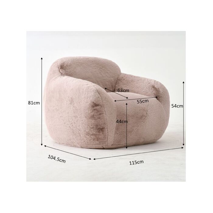 KARE Design Armchair Mika Cream 87528 81x115x104.5 cm