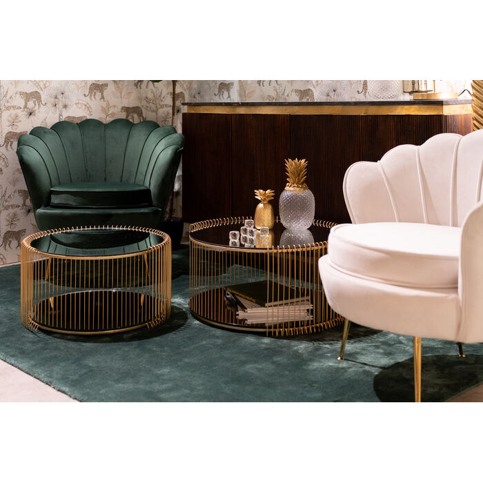 Coffee Table Wire Double Brass (2/Set)