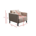 KARE Design Victor Armchair Beige 86x92x94 cm