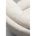 KARE Design Standford Swivel Armchair + Stool White 86x82x85 cm