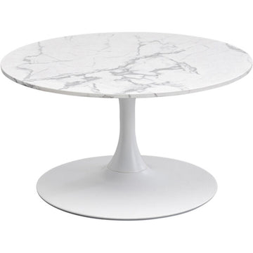 Coffee Table Schickeria Marble White Ø80cm