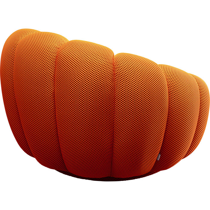 KARE Design Swivel Armchair Peppo Bloom Orange