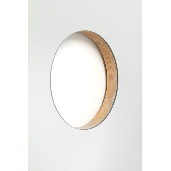 KARE Design Wall Mirror Cleo Oak Ø100cm