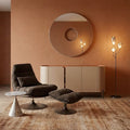 KARE Design Wall Mirror Cleo Oak Ø100cm