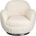 KARE Design Nube Boucle Swivel Armchair Cream 90x88x77 cm