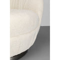 KARE Design Nube Boucle Swivel Armchair Cream 90x88x77 cm