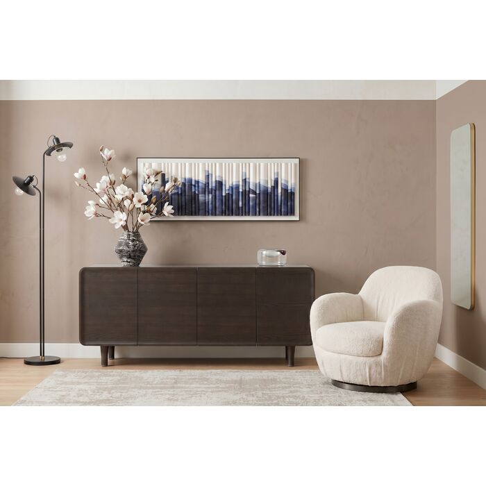 KARE Design Nube Boucle Swivel Armchair Cream 90x88x77 cm