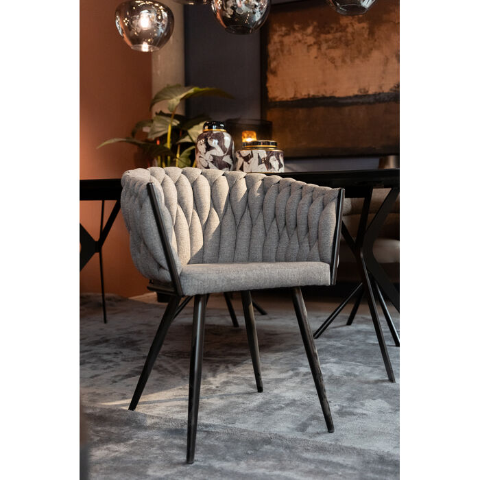 Chair with Armrest Dean Grey