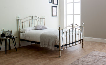 LL Callisto Chrome with Crystals 4ft6 Double bed Frame