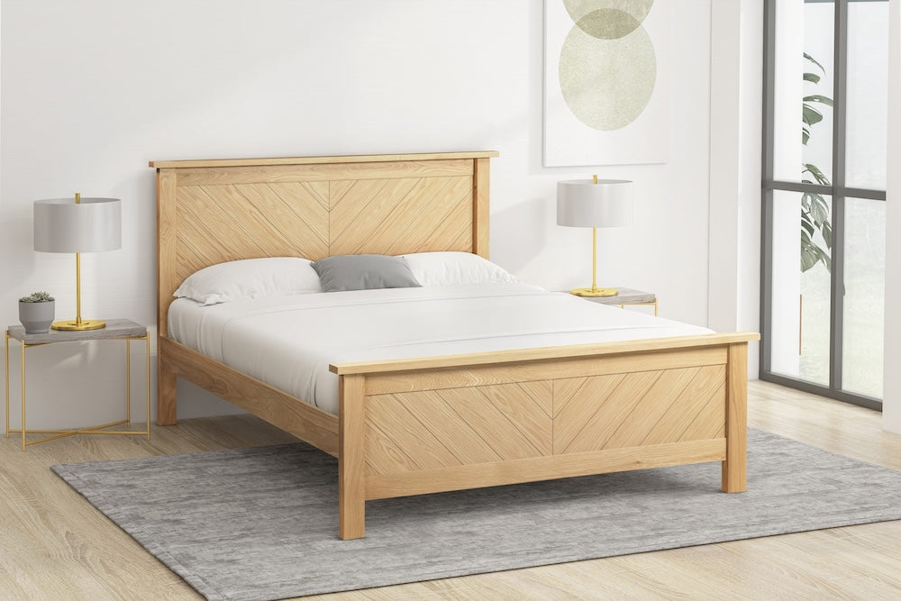LL Kenji Oak 6ft Bed Frame