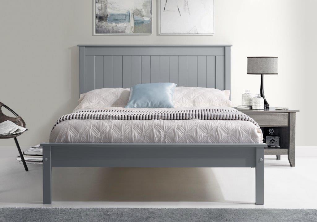 LL Taurus Grey with Low Footboard 5ft Bed Frame