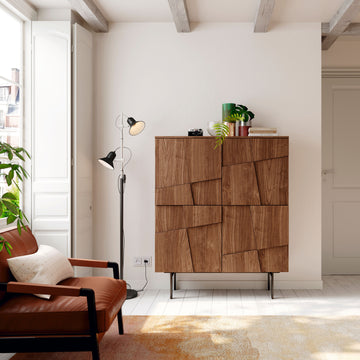 Linen sideboard by Mobenia | W42cm x H122cm