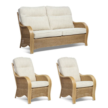 De Nirut Light Oak 3-Seater Suite