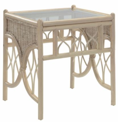 DE Olso Natural Lamp Table + Bronze Glass