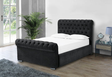 Otneros Naples Black 3ft Ottoman Bed