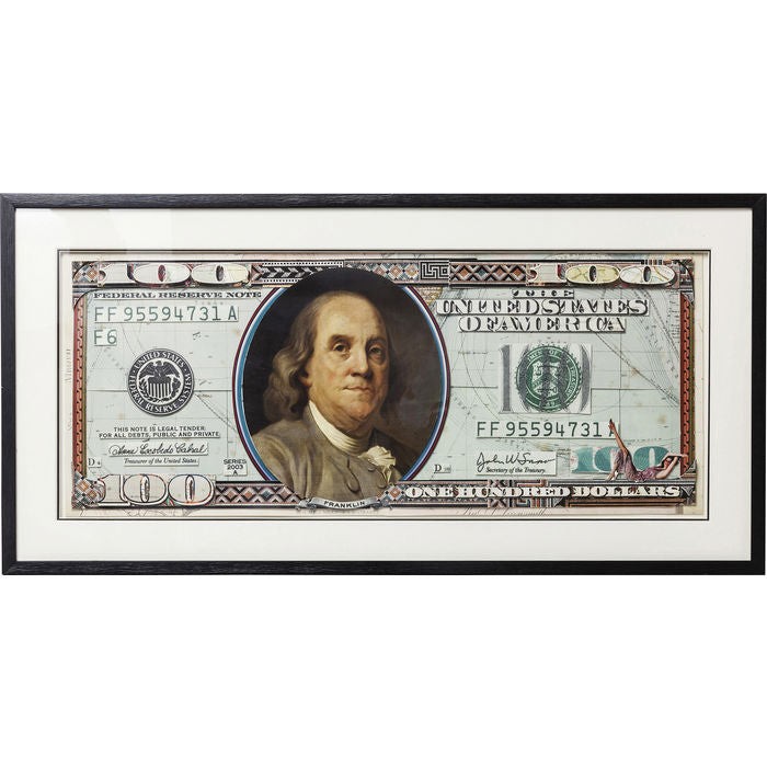 Picture Frame Art Dollars 50x100cm