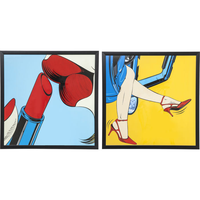 Picture Frame Girls Out 74x74cm Assorted - Kian Furniture