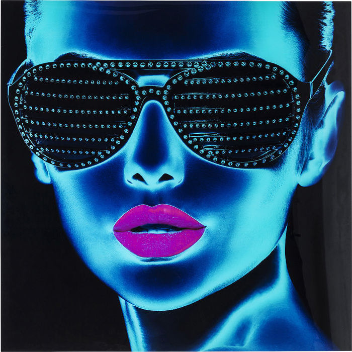 Picture Glass Tough Girl 120x120cm - Kian Furniture