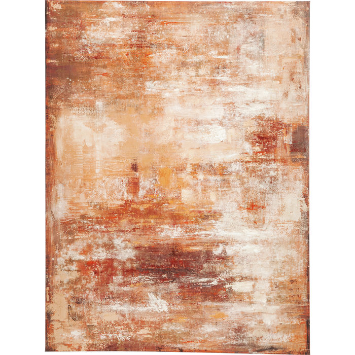 Picture Touched Abstract Red 90x120cm