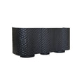 Suki 3 Door Sideboard Burnt Wood 160cm