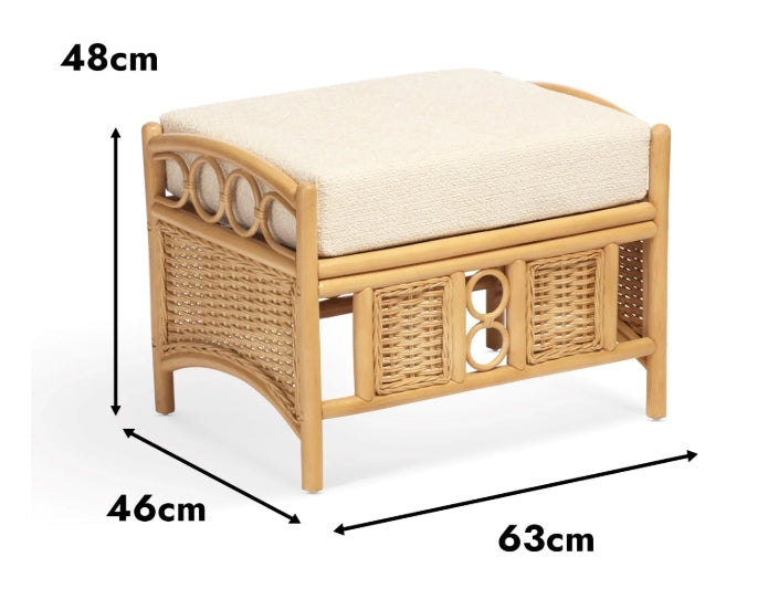 De Elav Light Oak Footstool