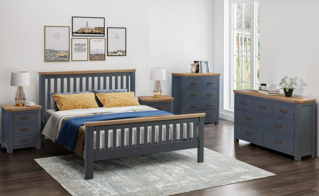 AM Treviso M Blue 5ft Bed