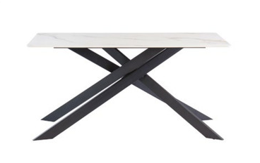 WOF Camilla Krass gold/Black leg 2M Dining Table
